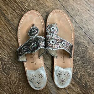 Jack Rogers size 8.5 Sparkle Flat Sandal